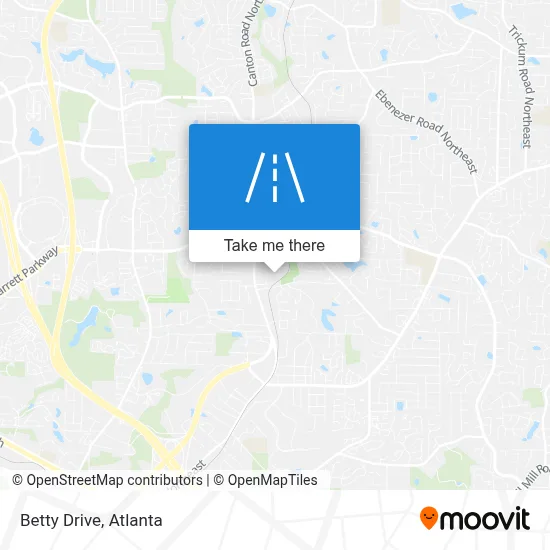 Betty Drive map