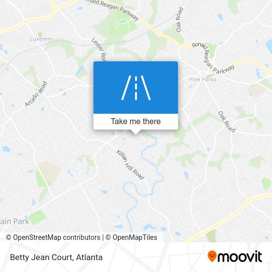 Mapa de Betty Jean Court