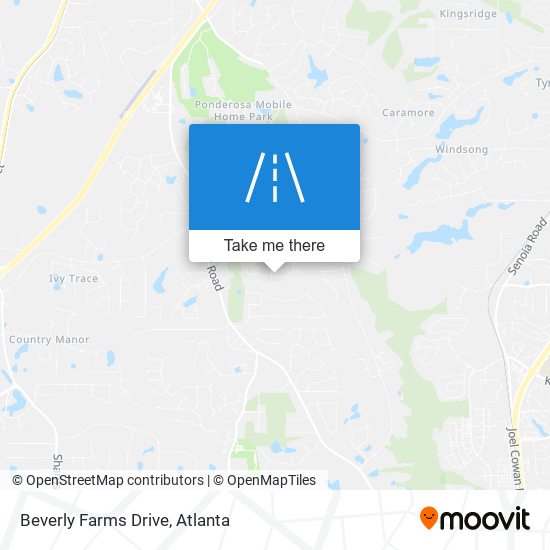 Mapa de Beverly Farms Drive