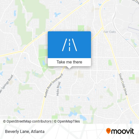 Beverly Lane map