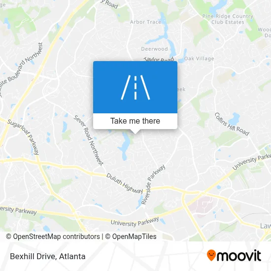 Bexhill Drive map