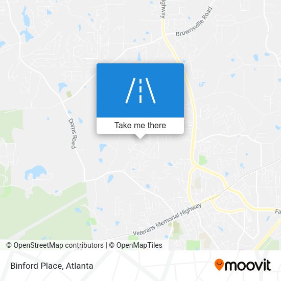 Mapa de Binford Place