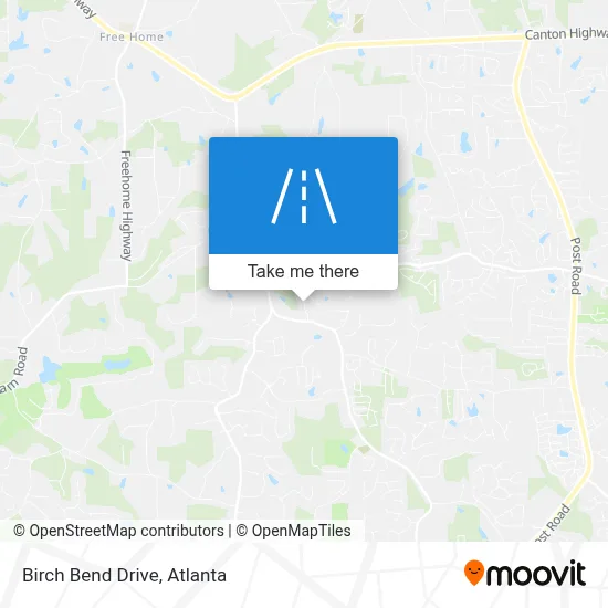 Birch Bend Drive map