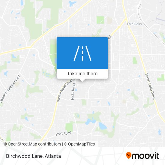 Birchwood Lane map