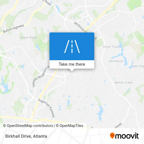 Birkhall Drive map