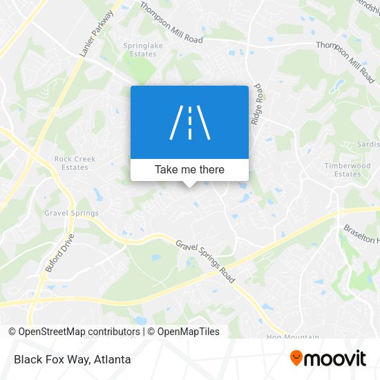 Mapa de Black Fox Way
