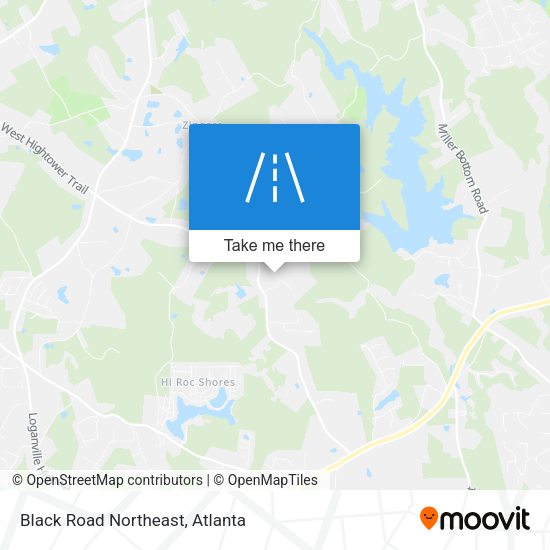 Mapa de Black Road Northeast
