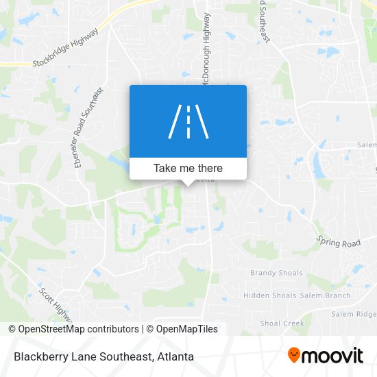 Mapa de Blackberry Lane Southeast