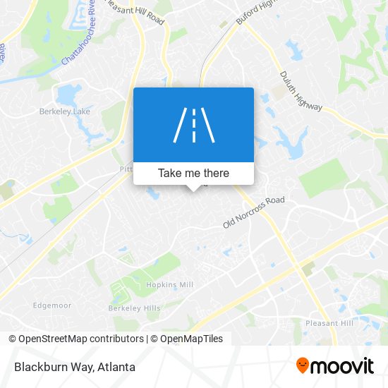 Blackburn Way map