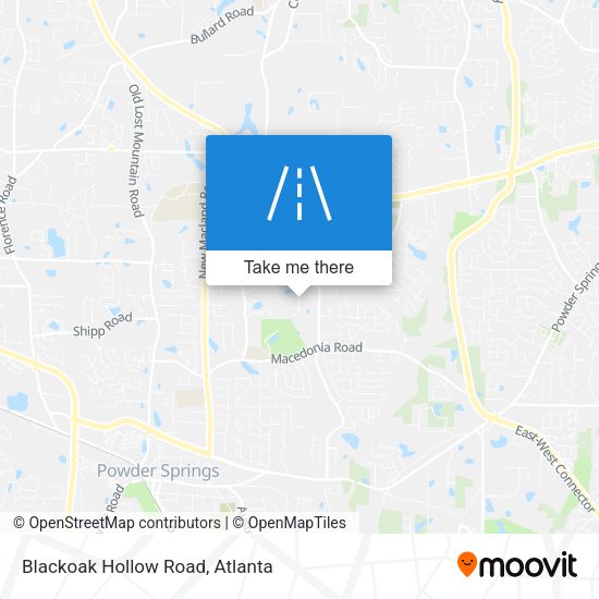 Blackoak Hollow Road map