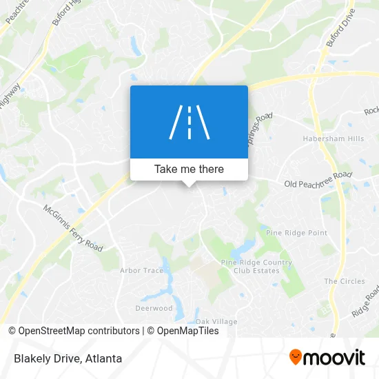 Blakely Drive map