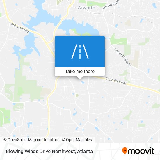 Mapa de Blowing Winds Drive Northwest