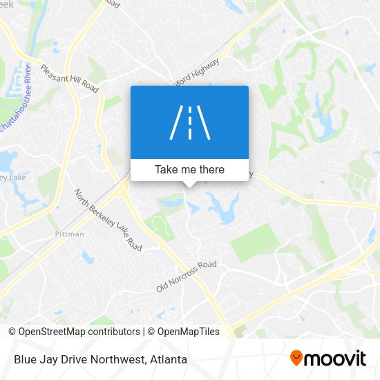 Blue Jay Drive Northwest map