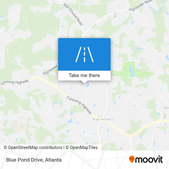Blue Pond Drive map