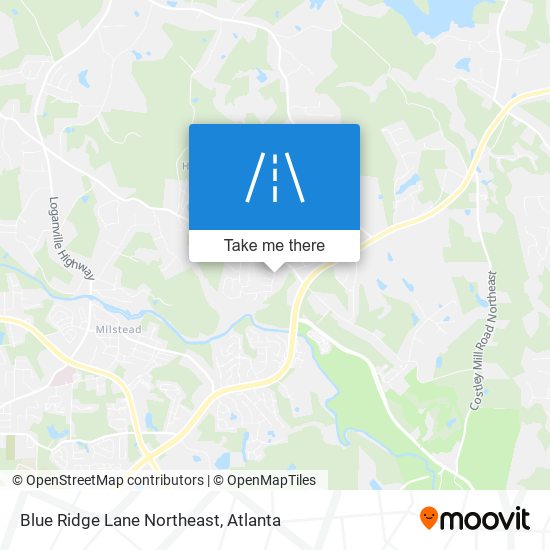 Mapa de Blue Ridge Lane Northeast