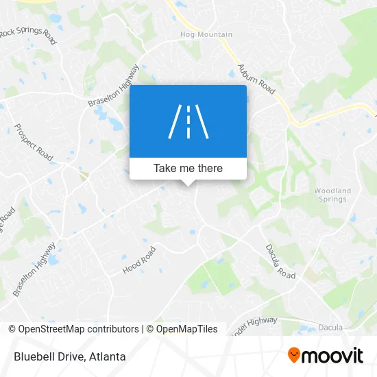 Bluebell Drive map
