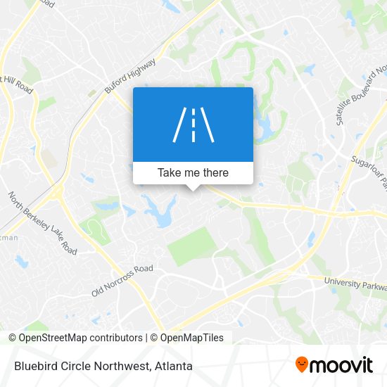 Bluebird Circle Northwest map