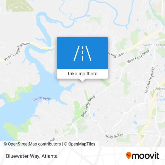 Bluewater Way map