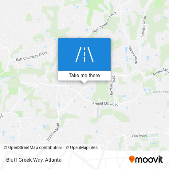 Mapa de Bluff Creek Way