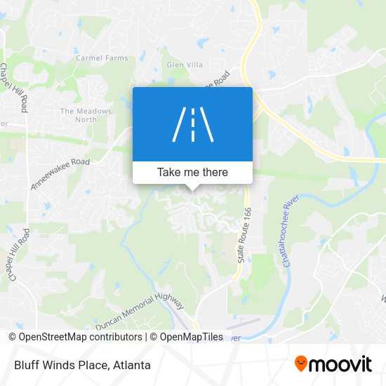 Mapa de Bluff Winds Place