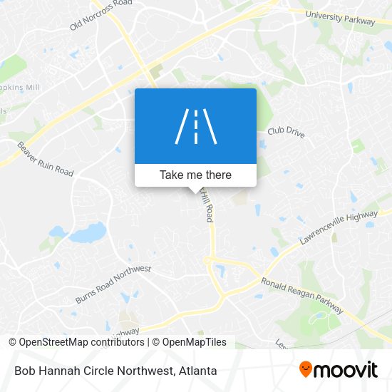 Mapa de Bob Hannah Circle Northwest