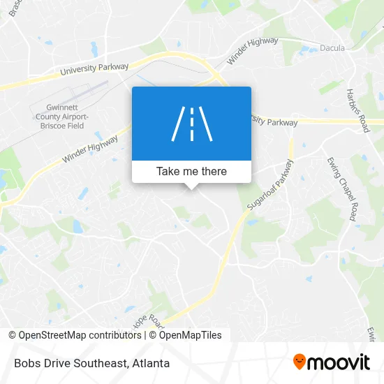 Bobs Drive Southeast map