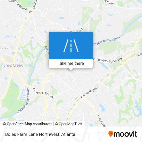 Mapa de Boles Farm Lane Northwest