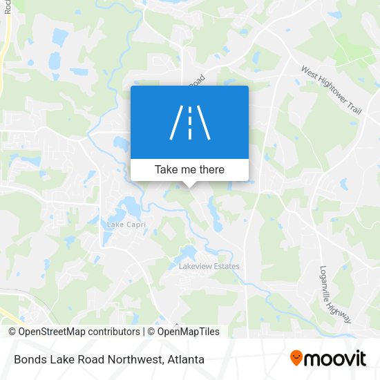 Bonds Lake Road Northwest map