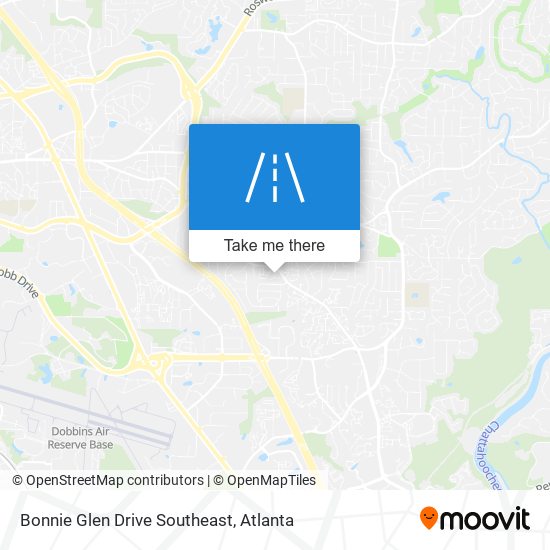 Mapa de Bonnie Glen Drive Southeast