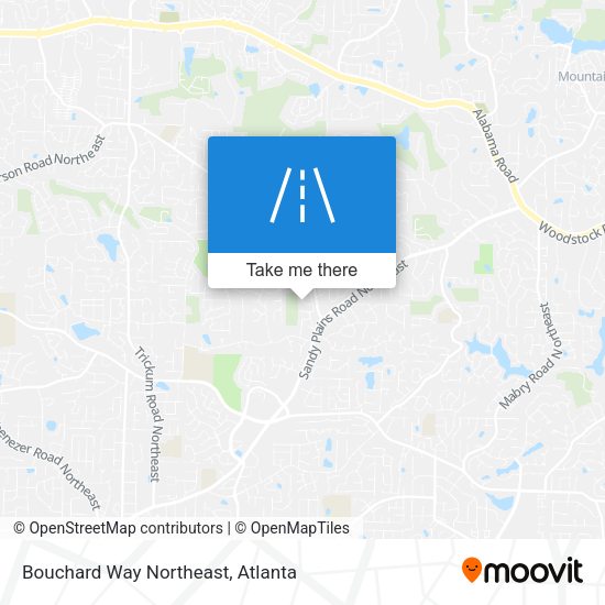 Mapa de Bouchard Way Northeast