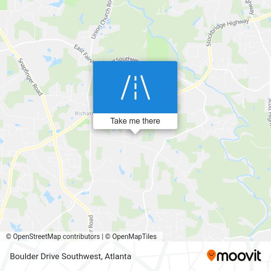 Boulder Drive Southwest map