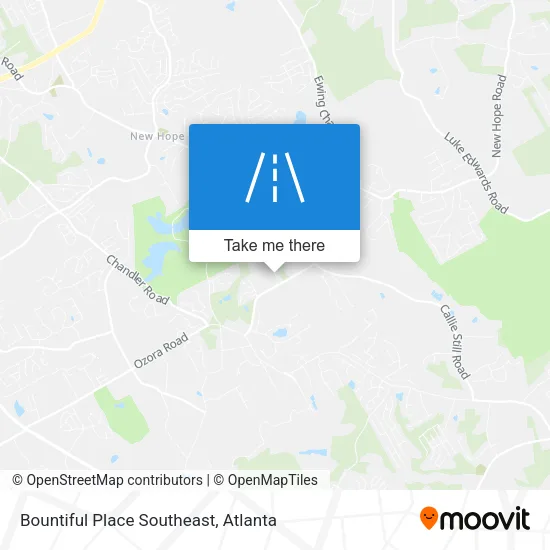 Bountiful Place Southeast map