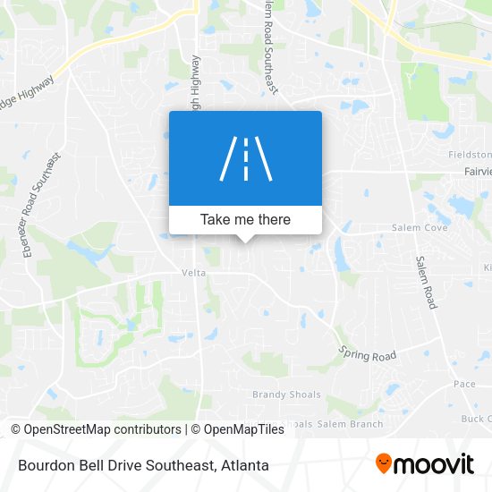 Bourdon Bell Drive Southeast map