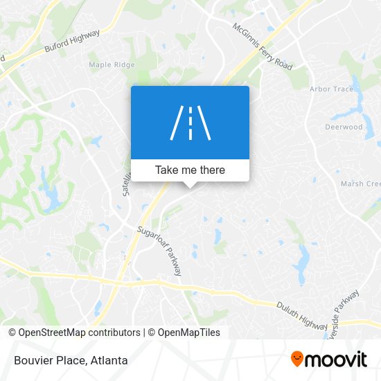 Mapa de Bouvier Place