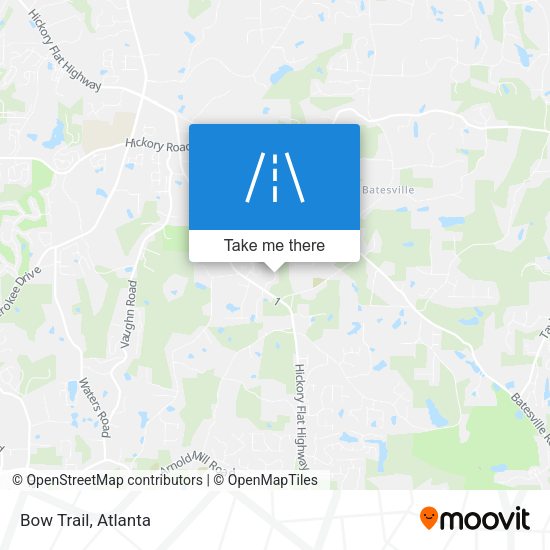Mapa de Bow Trail