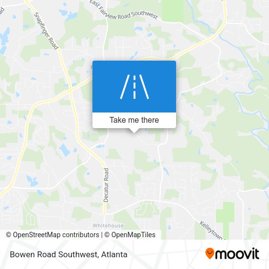 Mapa de Bowen Road Southwest