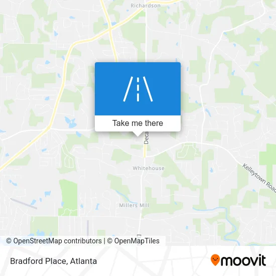 Bradford Place map