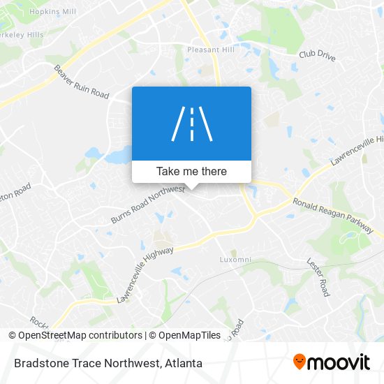 Mapa de Bradstone Trace Northwest