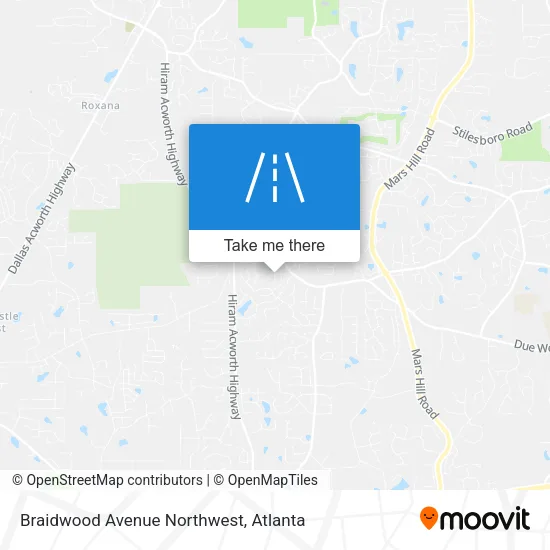 Braidwood Avenue Northwest map