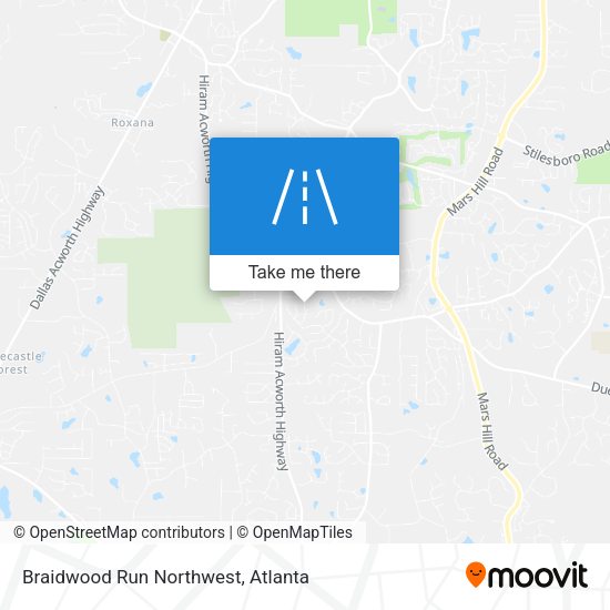 Braidwood Run Northwest map