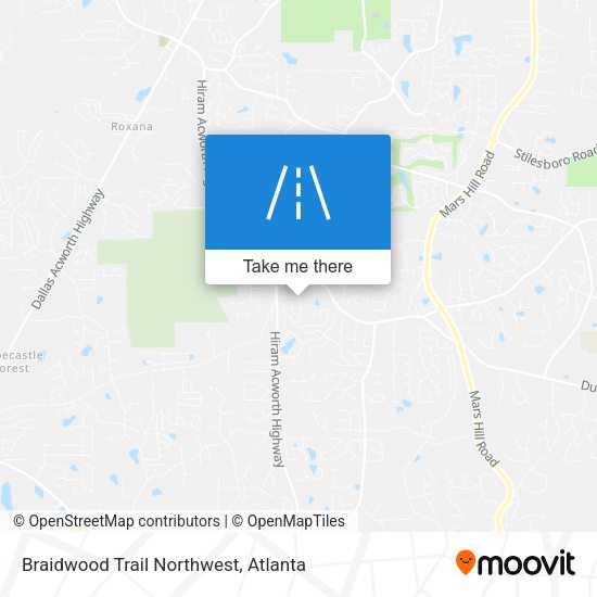 Braidwood Trail Northwest map