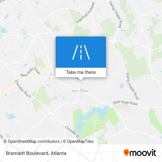 Bramlett Boulevard map