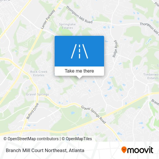 Branch Mill Court Northeast map