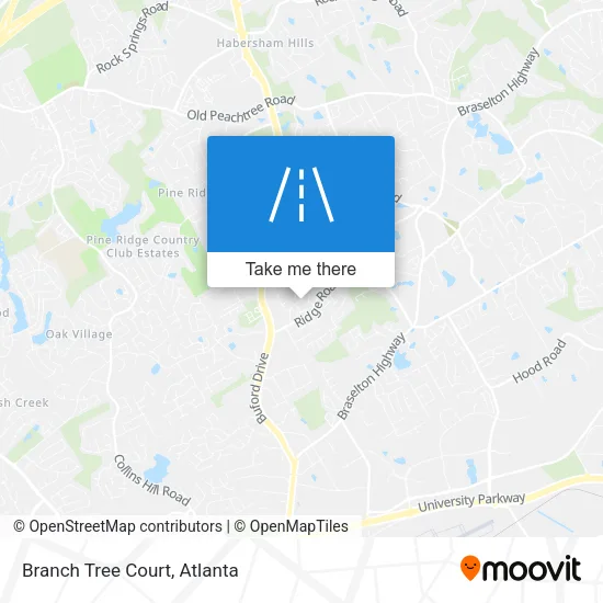 Branch Tree Court map