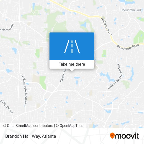 Mapa de Brandon Hall Way