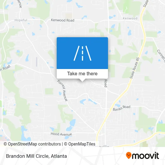 Brandon Mill Circle map