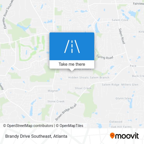 Brandy Drive Southeast map