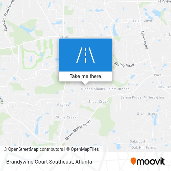 Brandywine Court Southeast map