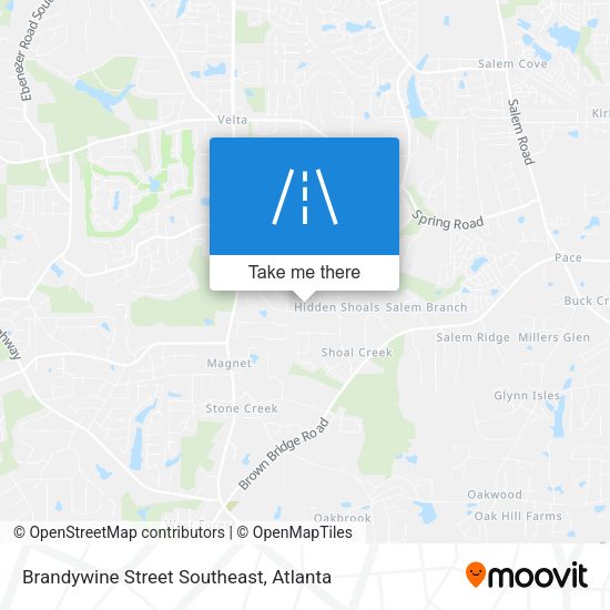 Mapa de Brandywine Street Southeast