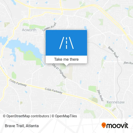 Brave Trail map